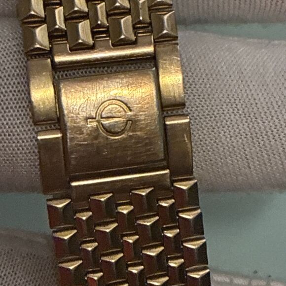Elgin Men FM610 Bracelet Diamond Accent Gold Tone 22mm Watch 7 3/4" - Picture 3 of 4